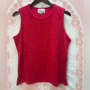 Tradition Red Terrycloth Vest Sz L